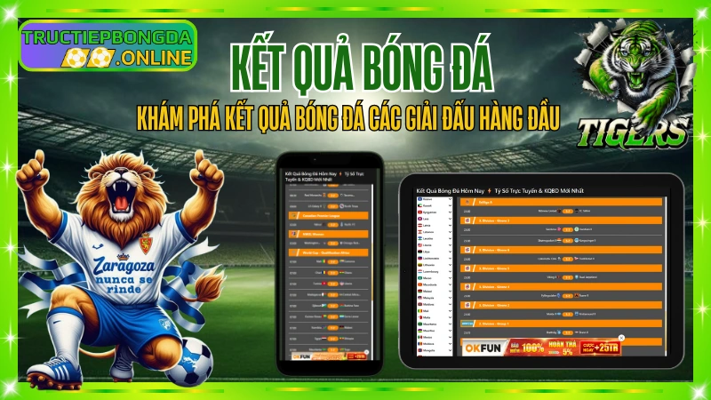 Khám phá kết quả bóng đá các giải đấu hàng đầu – Ngoại Hạng Anh, La Liga, Serie A, Cúp C1