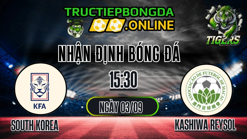 Nhận định South Korea U23 vs Macau U23 15:30 ngày 03/09 - Soi kèo & dự đoán chính xác