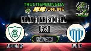 Nhận định América MG vs Avaí FC 05:30 ngày 03/09 - Soi kèo & dự đoán chính xác