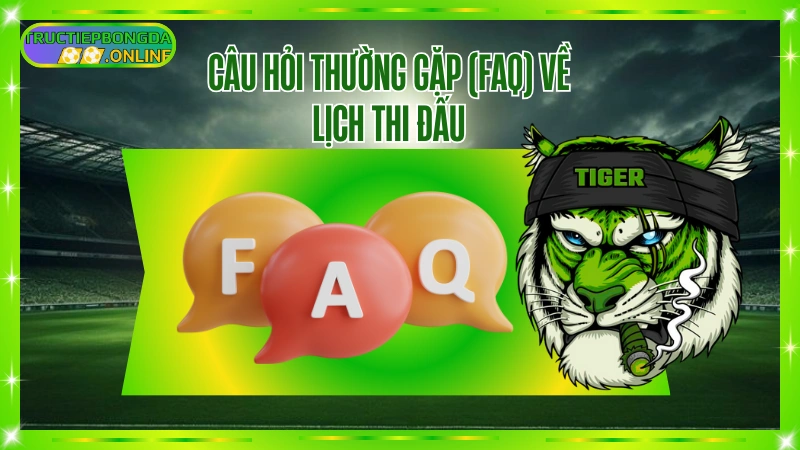 FAQ – Câu hỏi thường gặp về lịch thi đấu bóng đá hôm nay